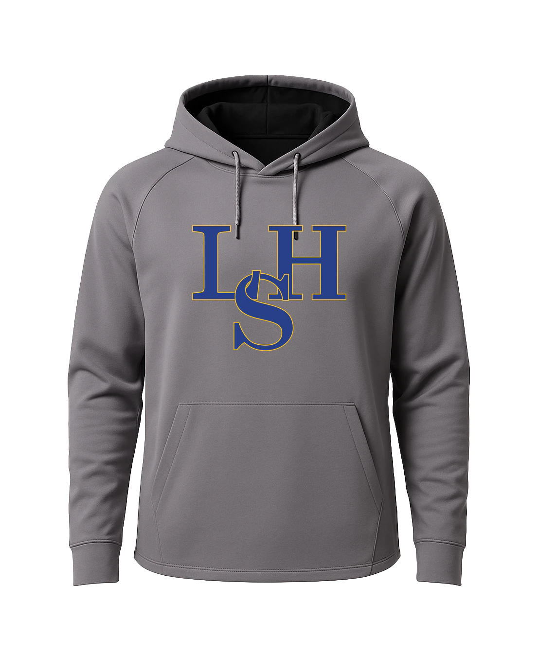 LeSueur Henderson Baseball & Softball - Gray Hoodie - Full Front