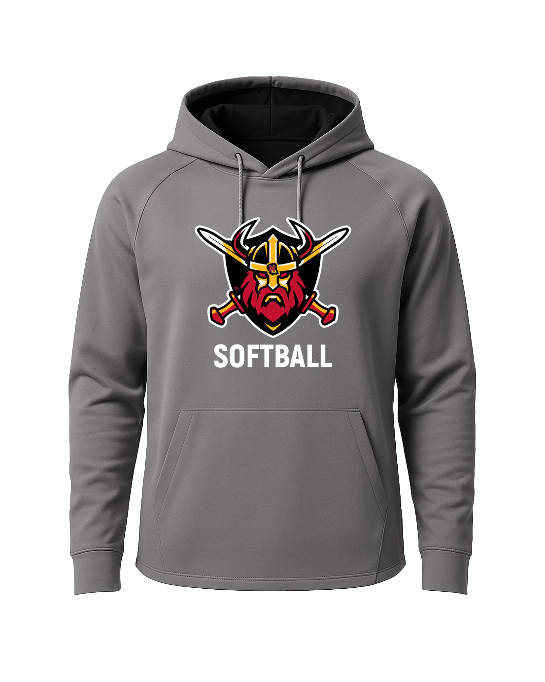 Mille Lacs Softball - Gray Hoodie - Full Front