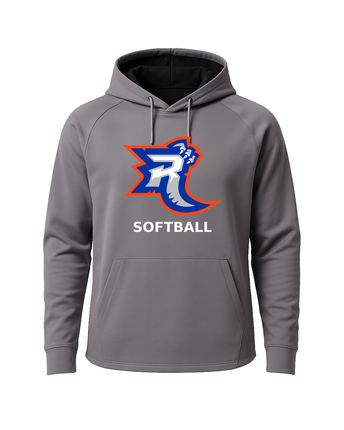 Carlton Wrenshall Softball - Gray Hoodie - Full Front