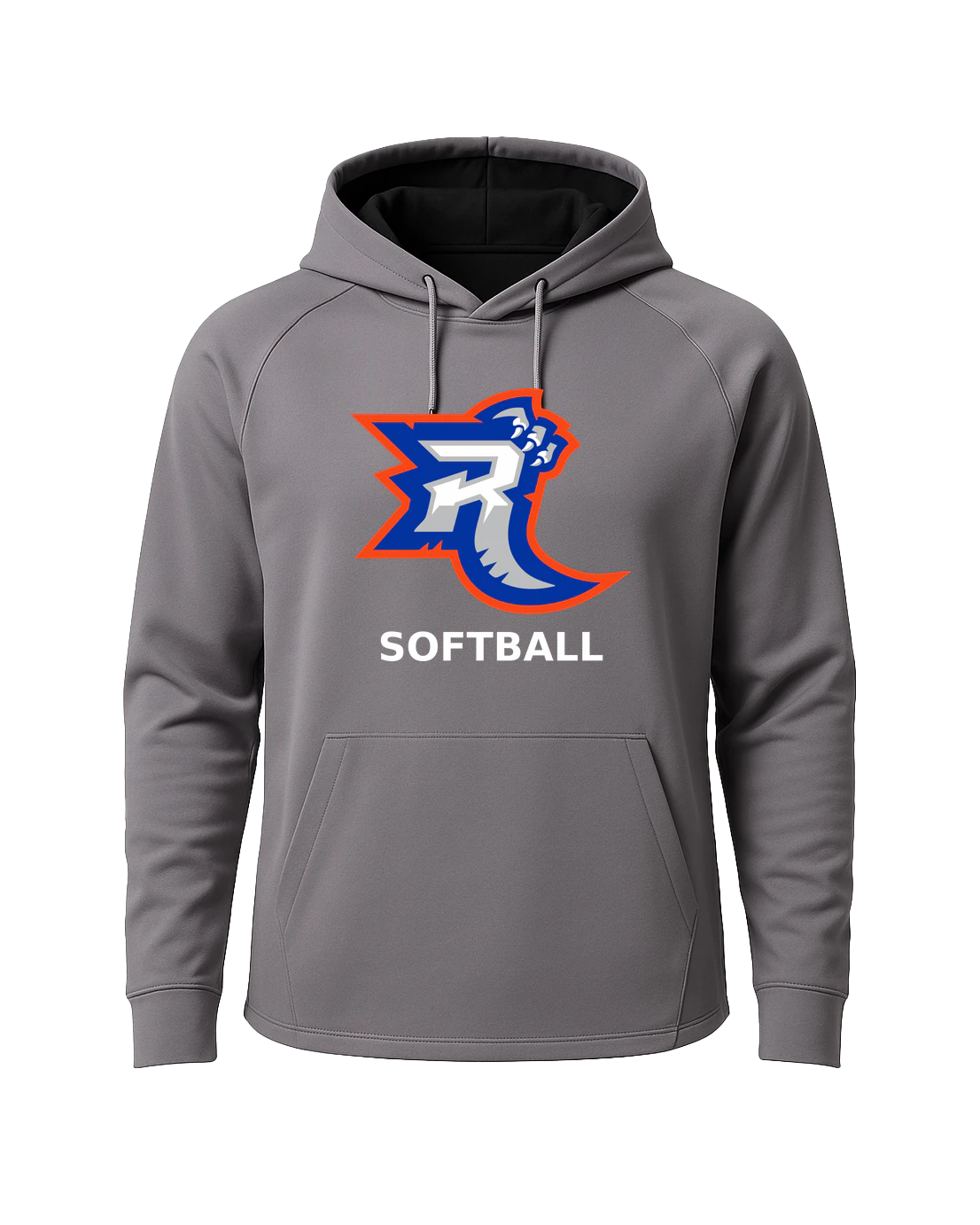 Carlton Wrenshall Softball - Gray Hoodie - Full Front