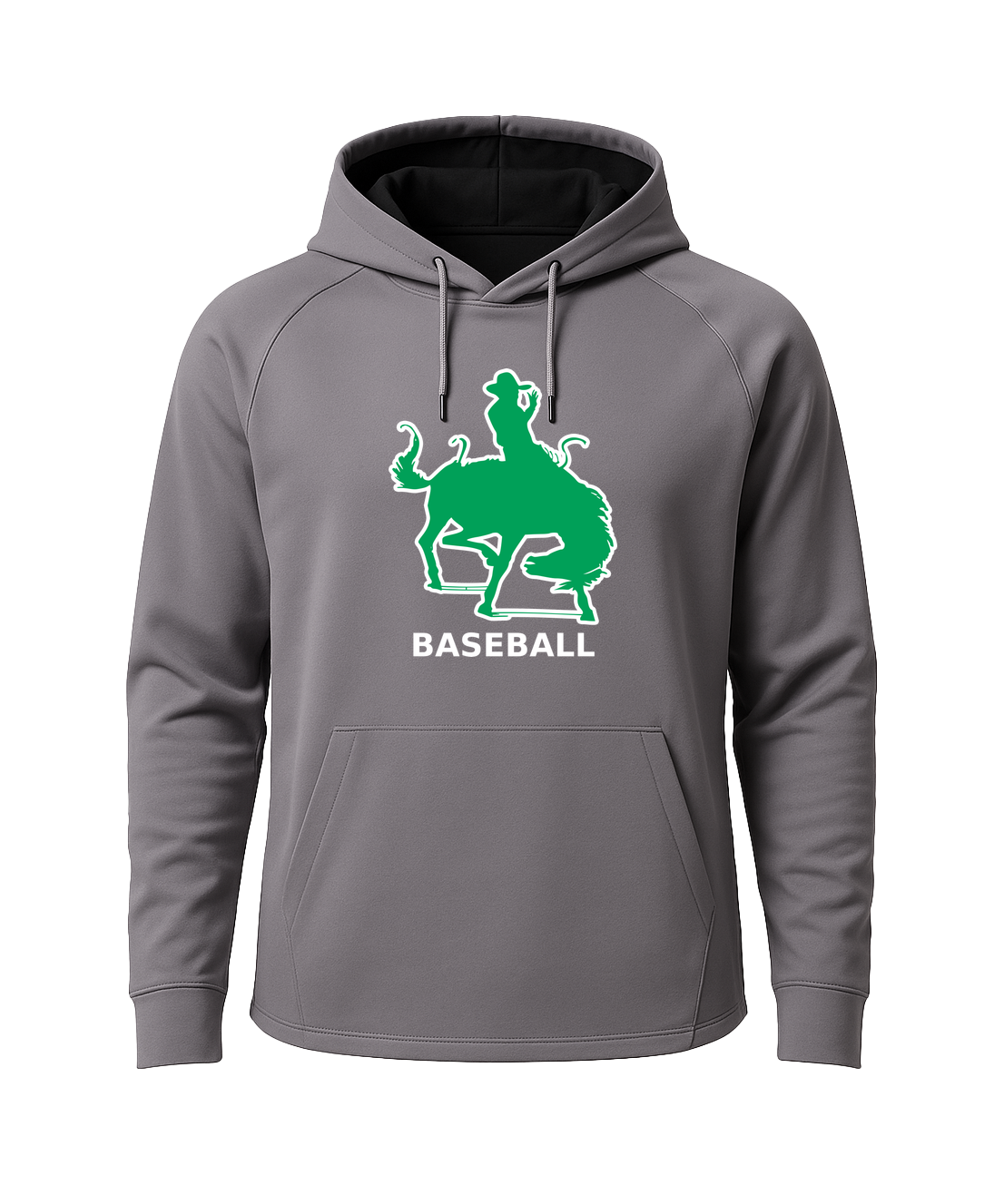 Breckenridge Baseball - Gray Hoodie - Full Front