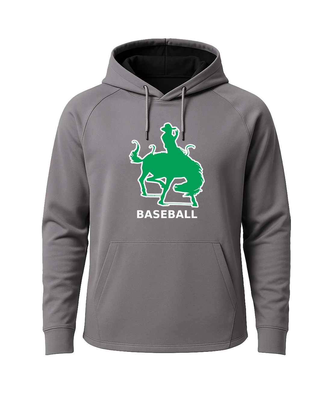 Breckenridge Baseball - Gray Hoodie - Full Front