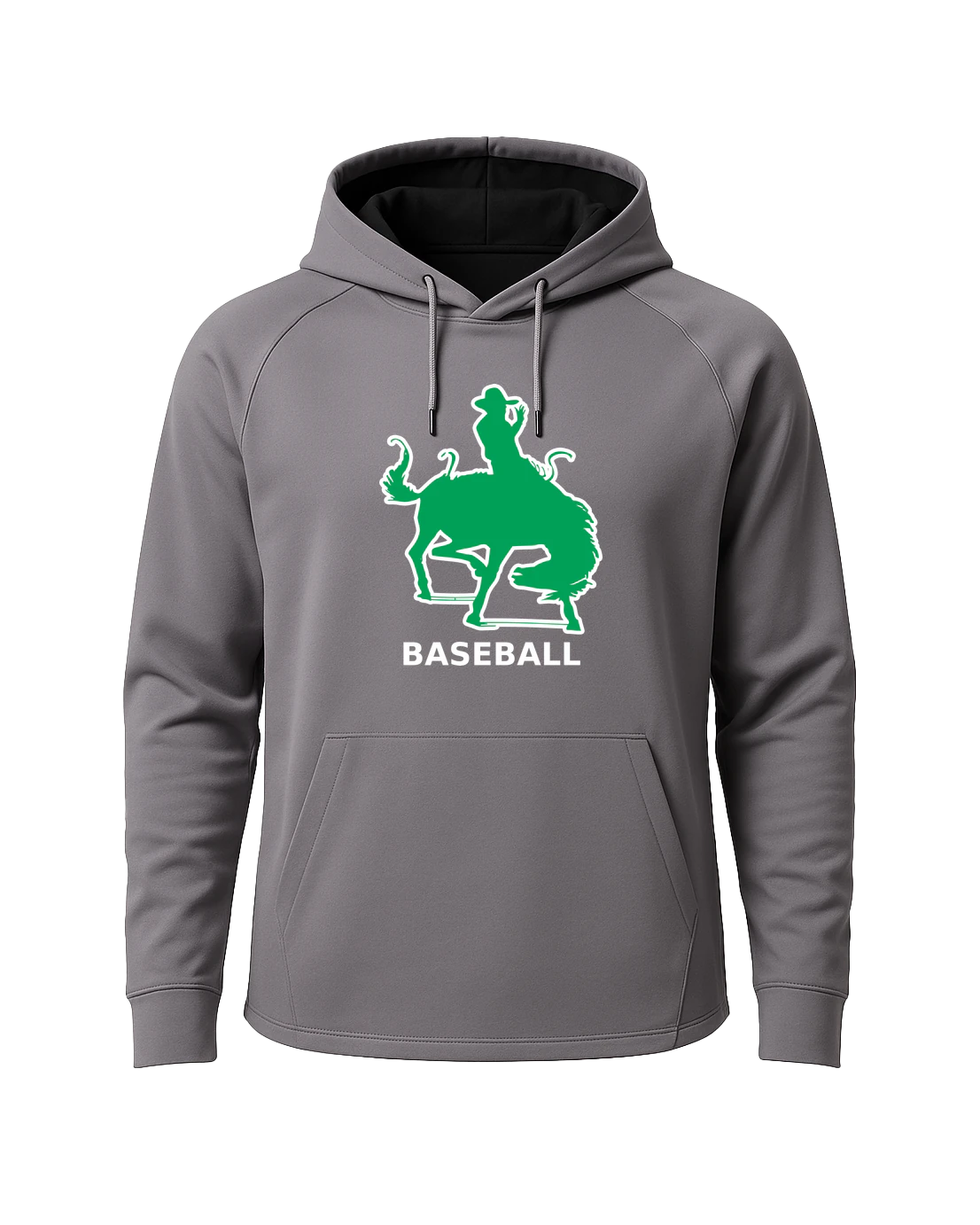 Breckenridge Baseball - Gray Hoodie - Full Front