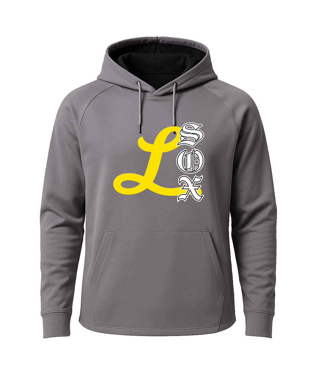 Lamberton LongSox Baseball - Gray Hoodie - Full Front