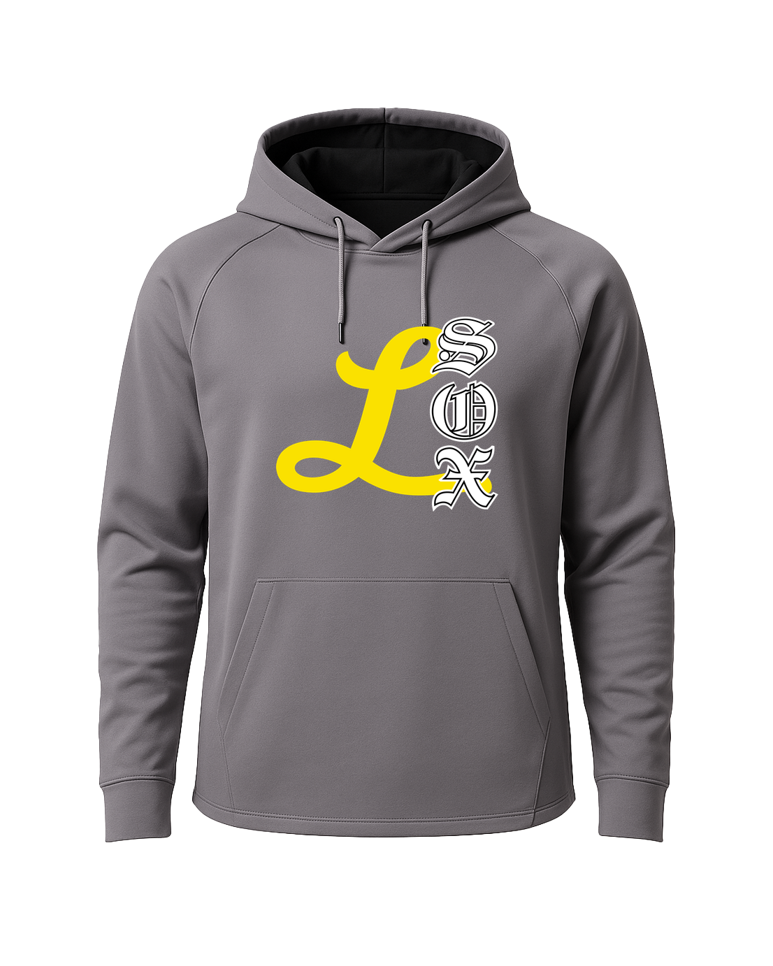 Lamberton LongSox Baseball - Gray Hoodie - Full Front
