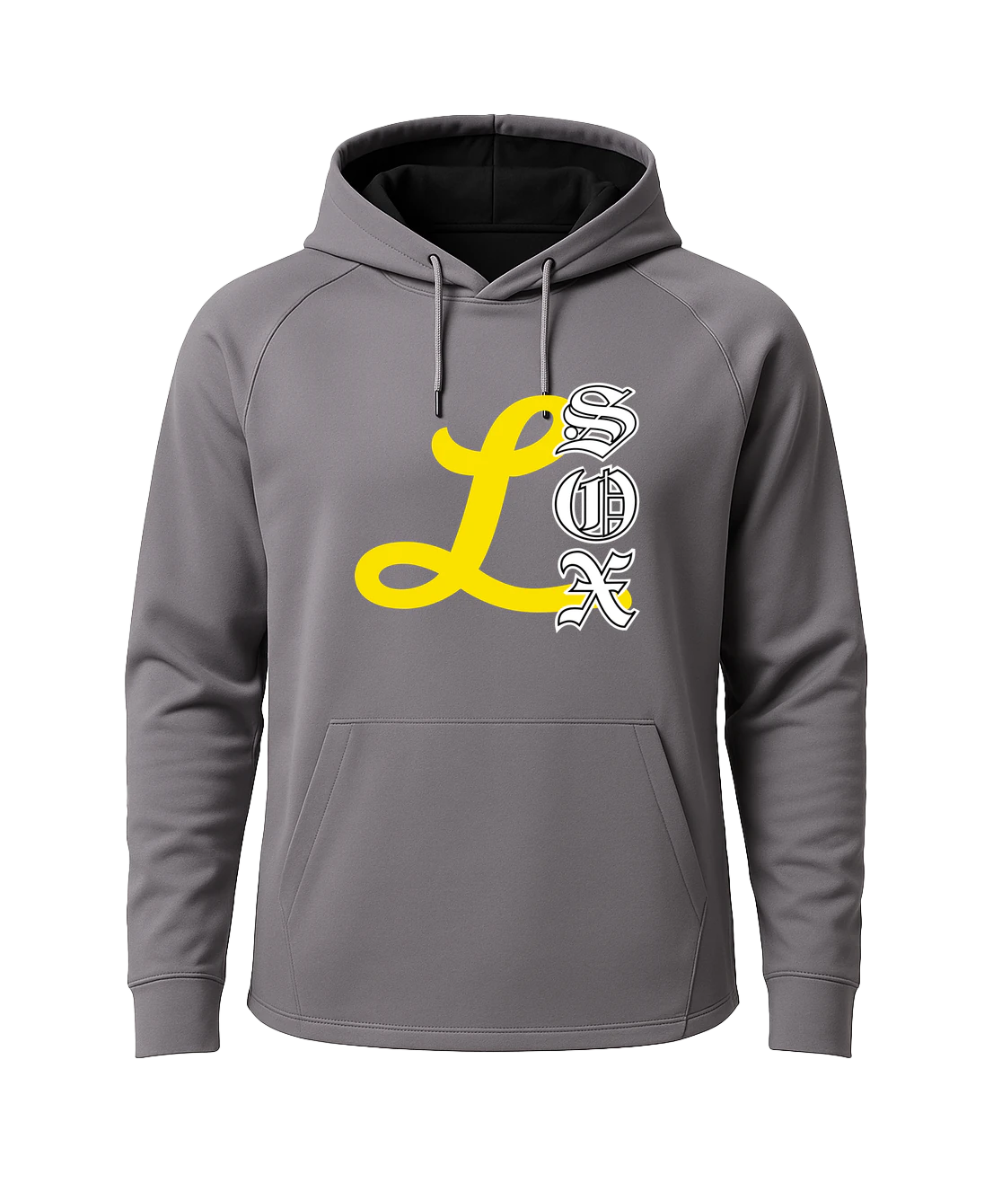 Lamberton LongSox Baseball - Gray Hoodie - Full Front