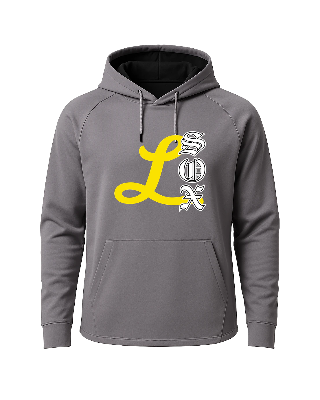 Lamberton LongSox Baseball - Gray Hoodie - Full Front