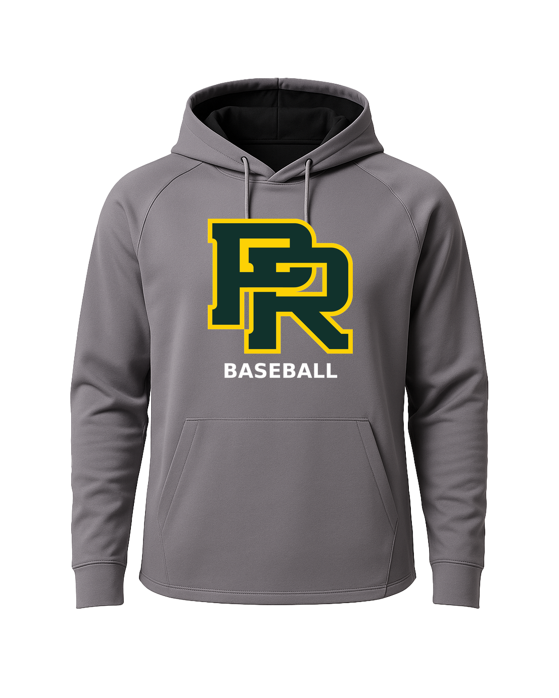 Proctor Baseball - Gray Hoodie - Full Front