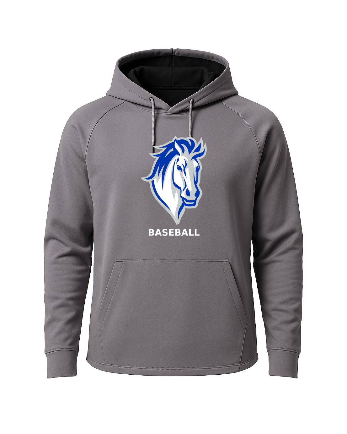 Mora Baseball - Gray Hoodie - Full Front