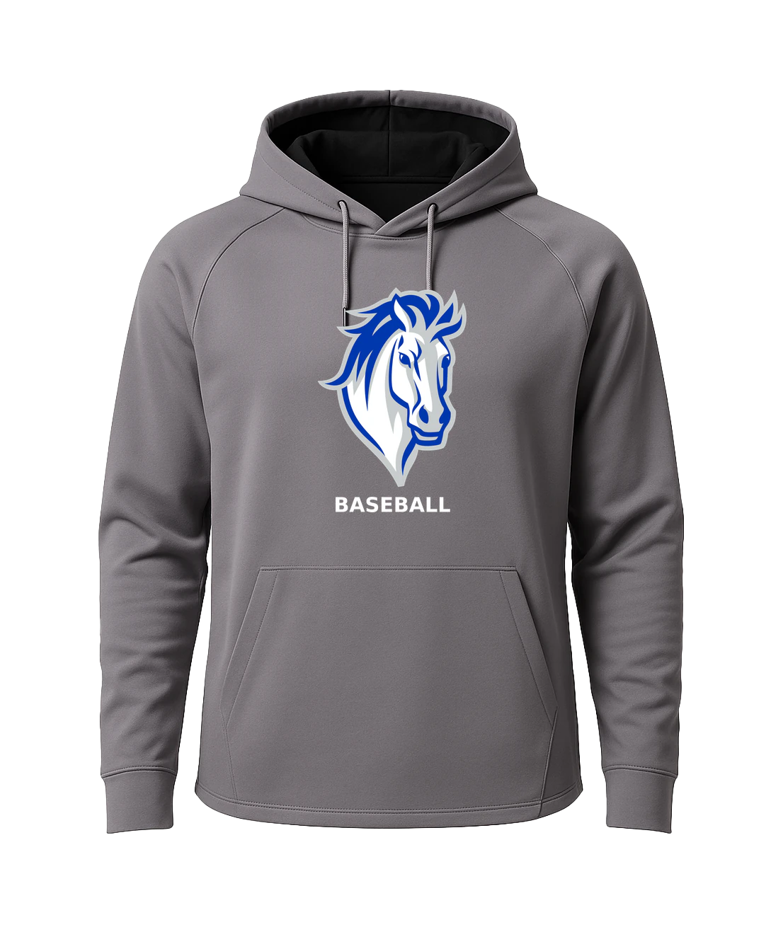 Mora Baseball - Gray Hoodie - Full Front