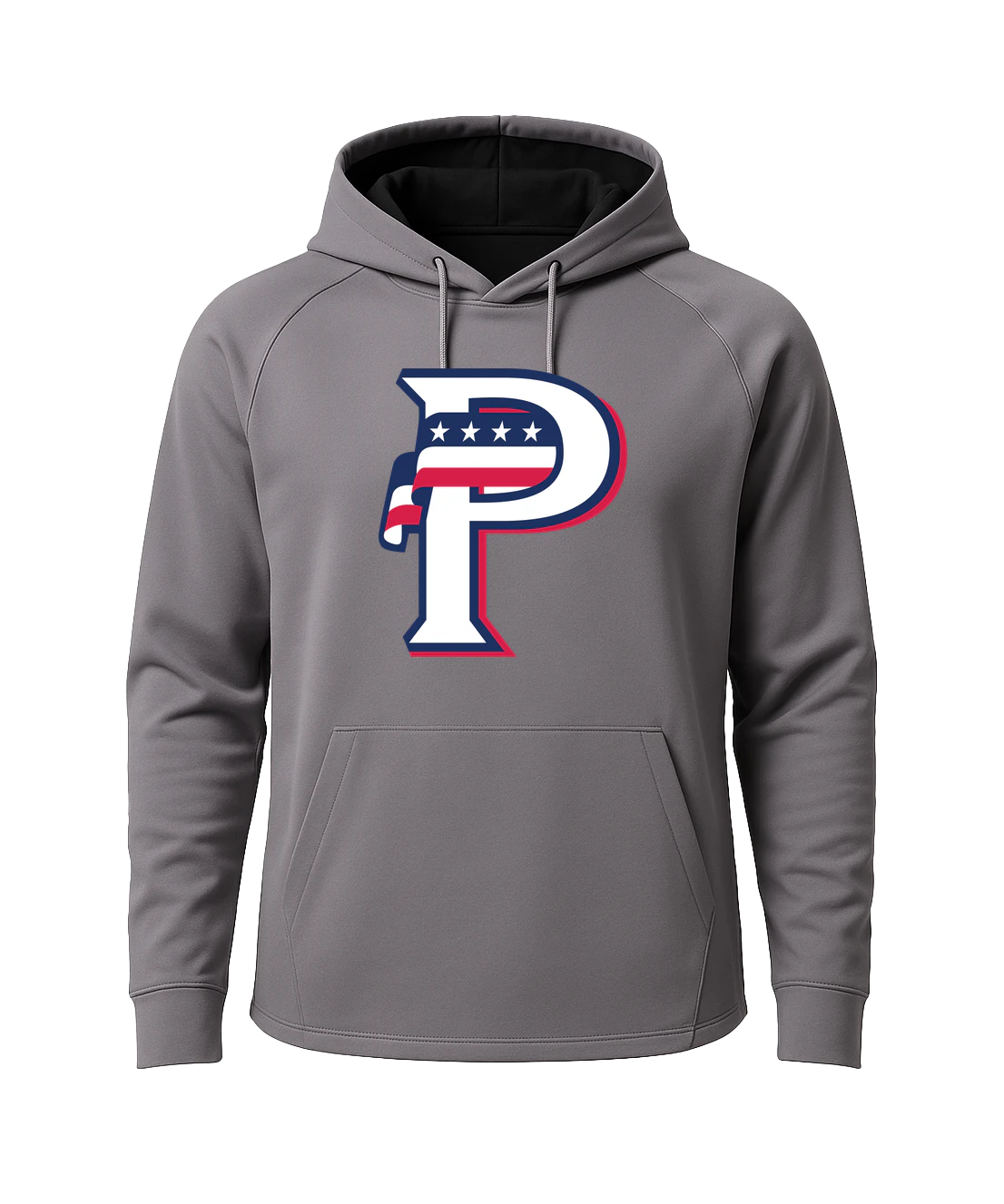 USA BASEBALL - Gray Hoodie - Full Front