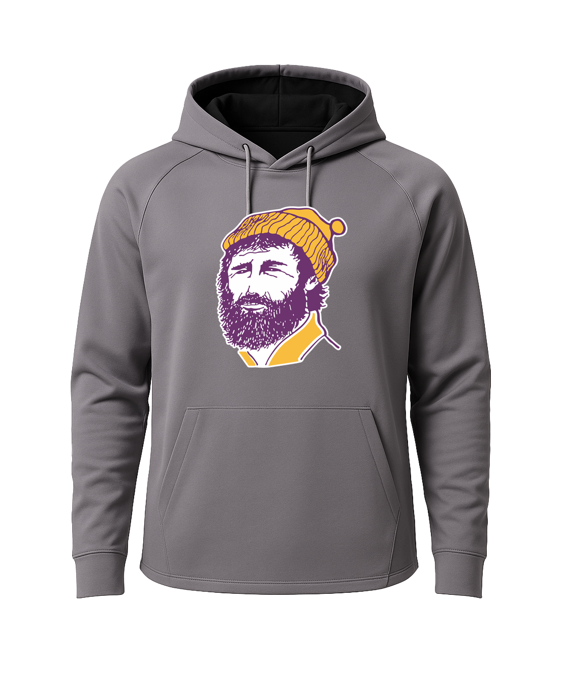 Cloquet Baseball and Softball - Gray Hoodie - Full Front