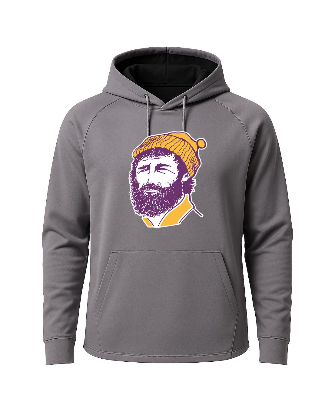 Cloquet Baseball and Softball - Gray Hoodie - Full Front