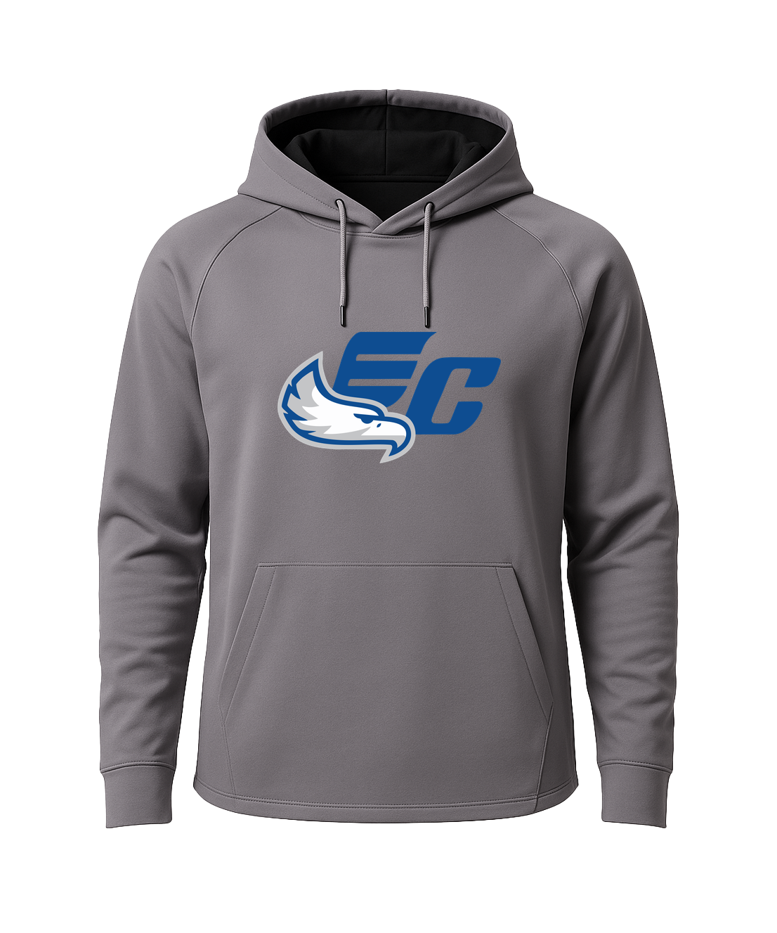 East Central Spring Sports - Gray Hoodie - Full Front
