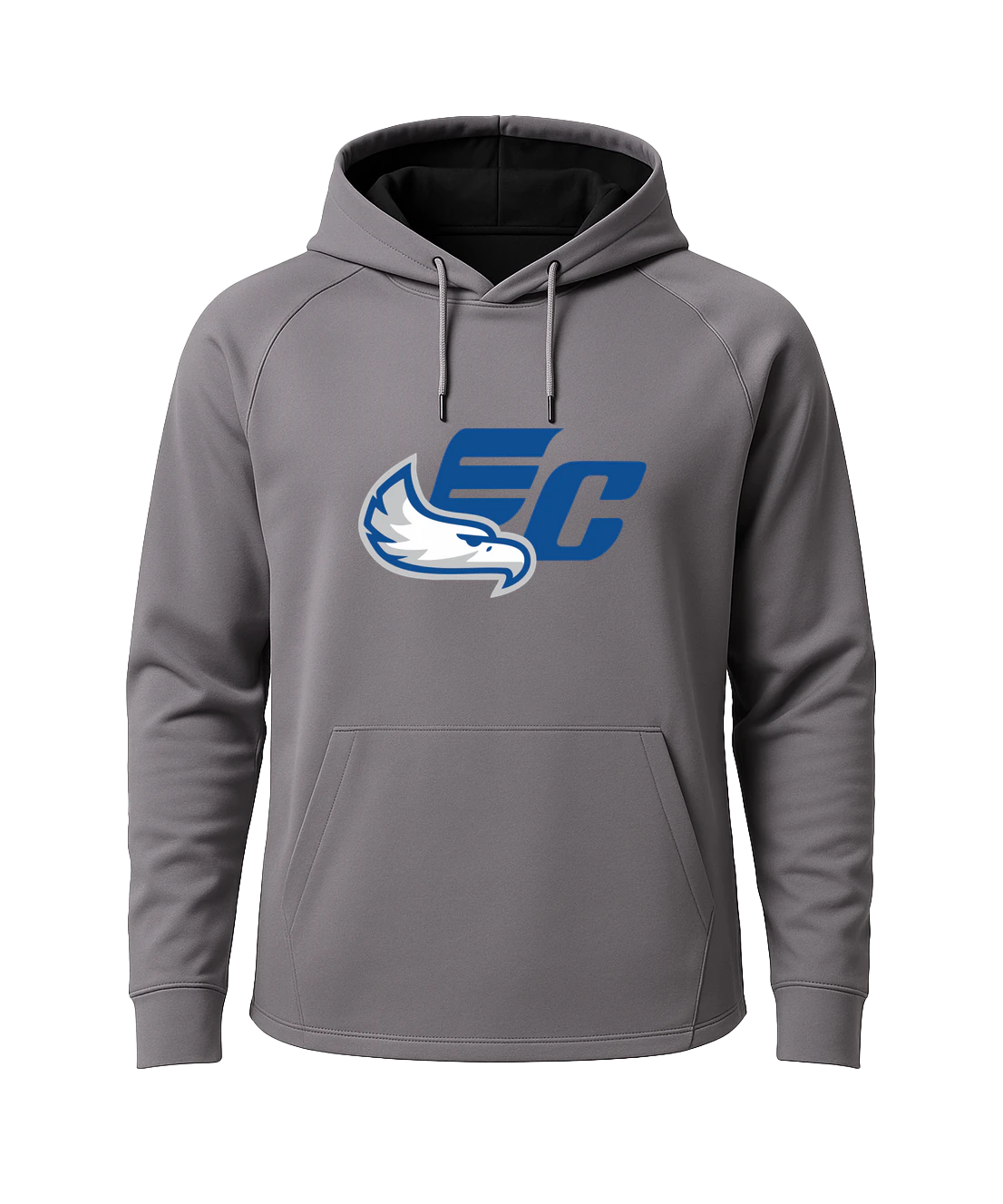 East Central Spring Sports - Gray Hoodie - Full Front