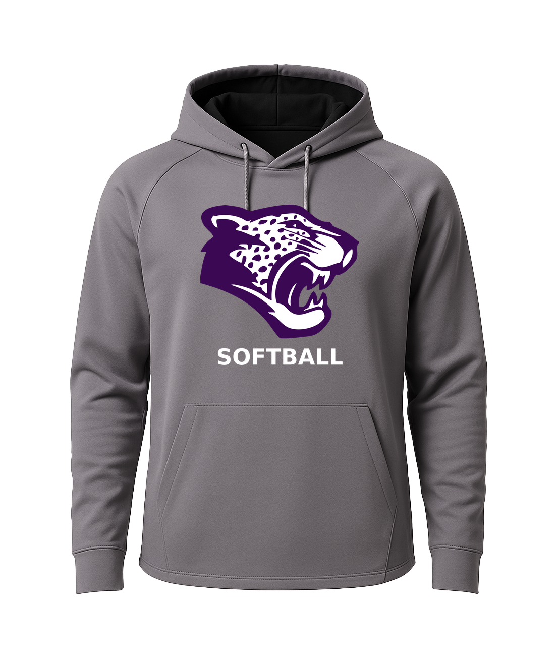 Truman Softball - Gray Hoodie - Full Front
