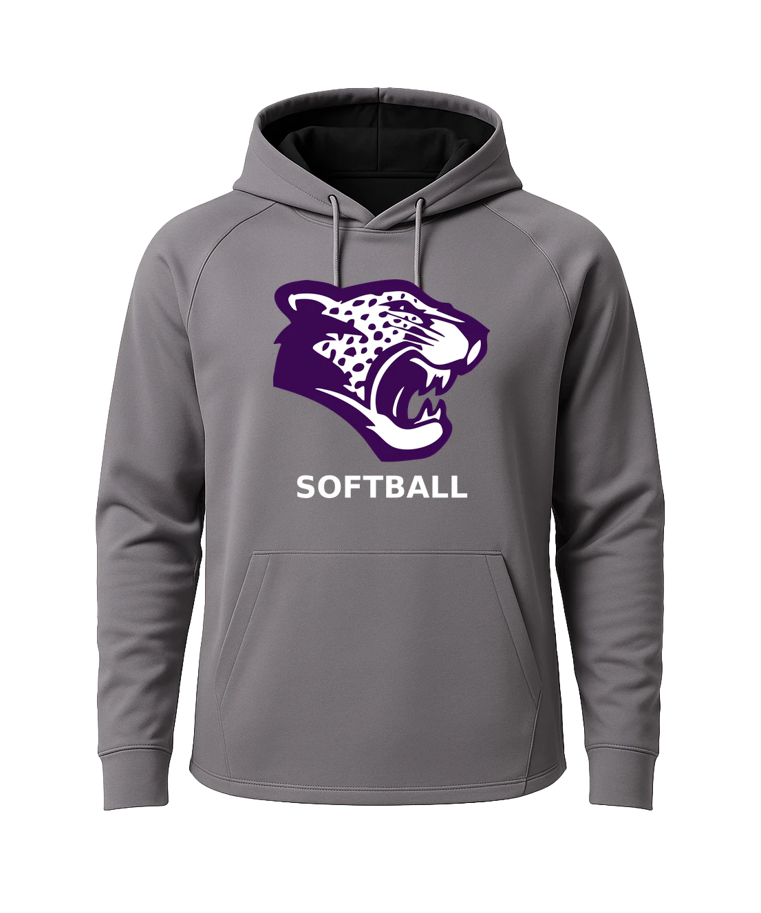 Truman Softball - Gray Hoodie - Full Front