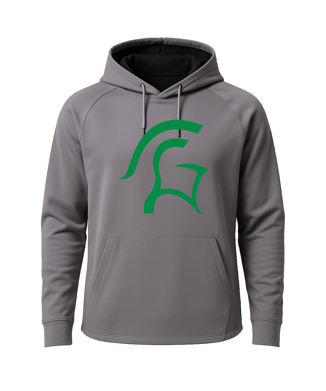 La Crescent Softball - Gray Hoodie - Full Front