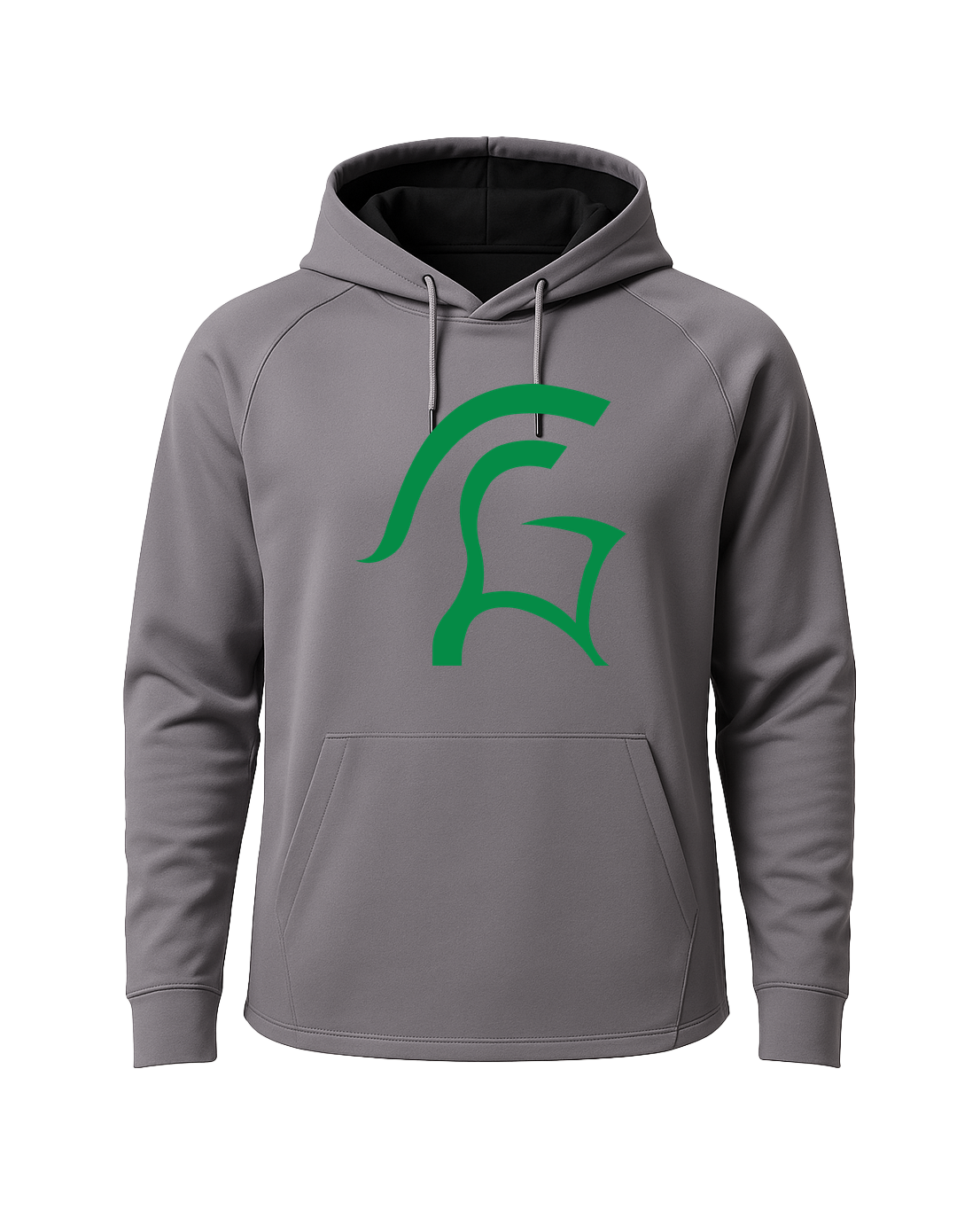 La Crescent Softball - Gray Hoodie - Full Front