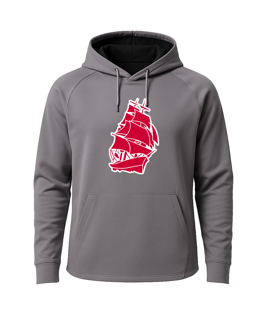 Amboy Softball - Gray Hoodie - Full Front