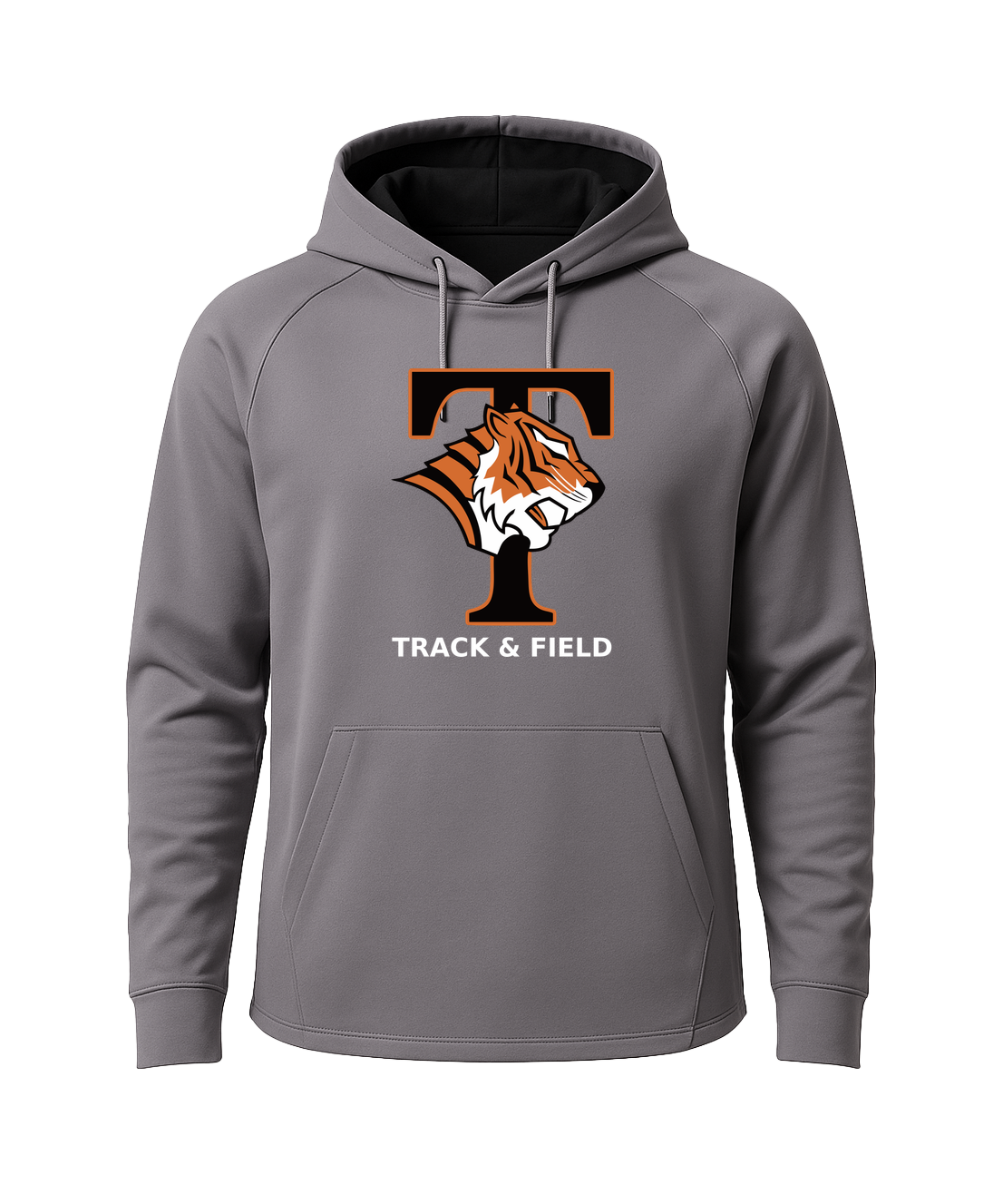 St. Cloud Tech Track & Field - Gray Hoodie - Full Front