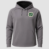 Notre Dame Hockey - Gray Hoodie - Left Chest