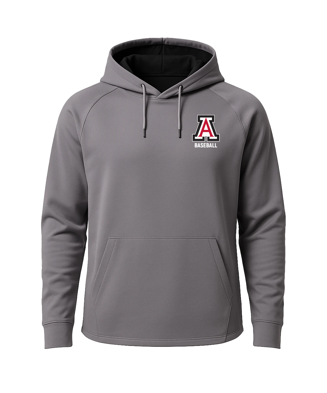 Amboy Baseball - Gray Hoodie - Left Chest