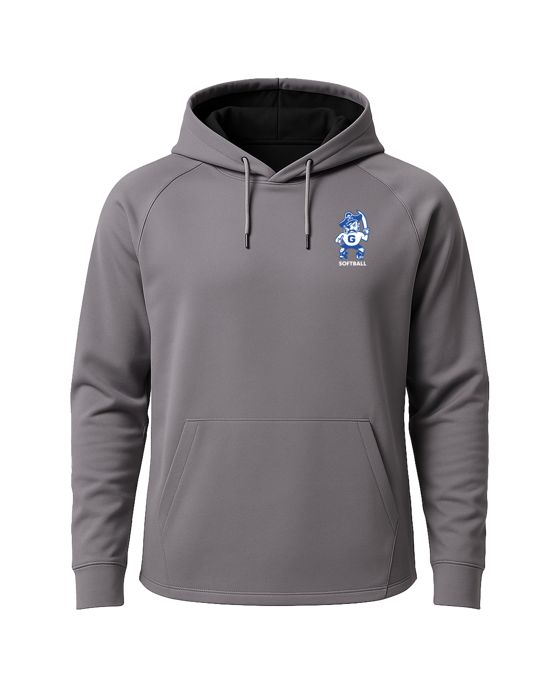 Galena Softball - Gray Hoodie - Left Chest