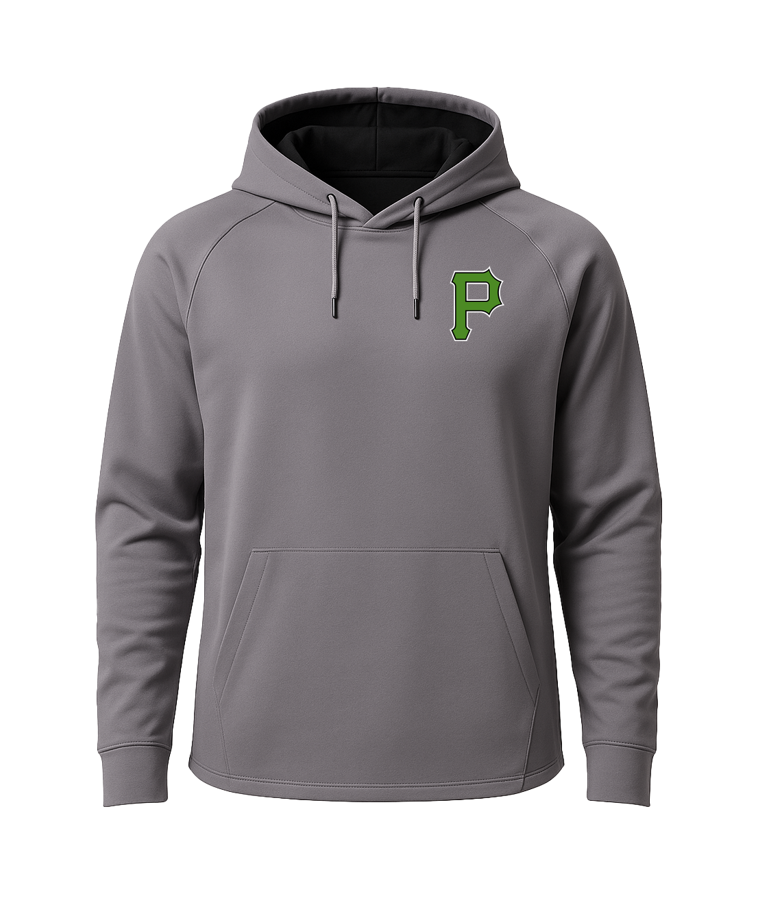 Pipestone Baseball - Gray Hoodie - Left Chest
