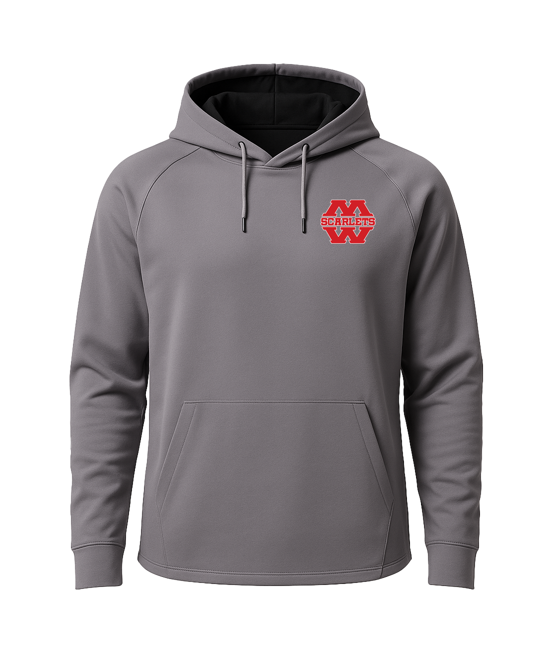 Mankato West Track - Gray Hoodie - Left Chest