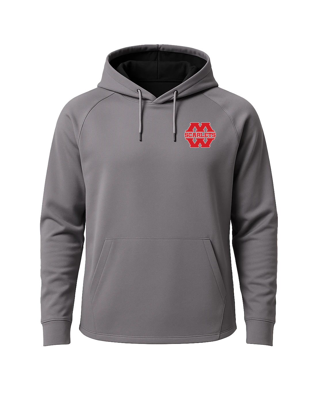 Mankato West Track - Gray Hoodie - Left Chest