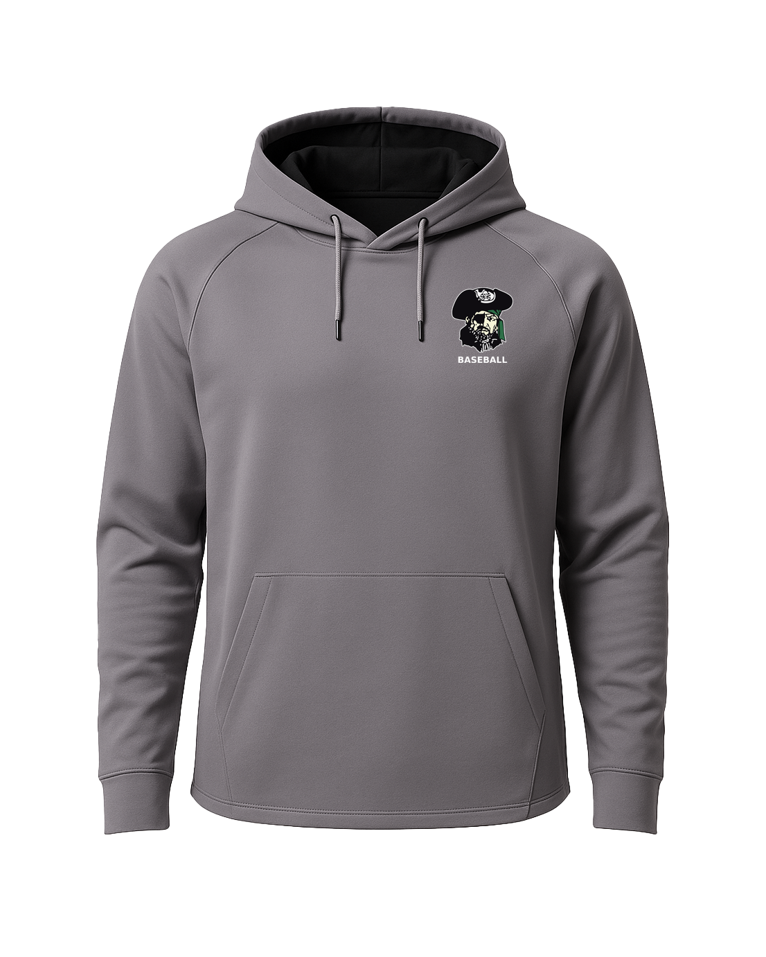 Waterville-Elysian-Morristown Baseball - Gray Hoodie - Left Chest