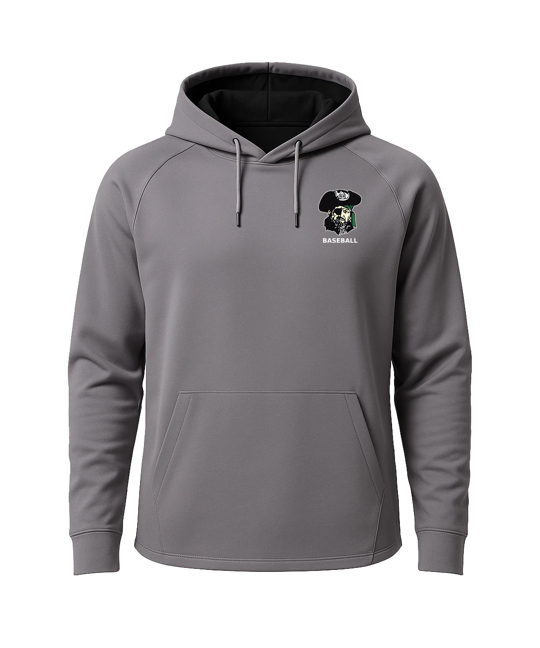 Waterville-Elysian-Morristown Baseball - Gray Hoodie - Left Chest