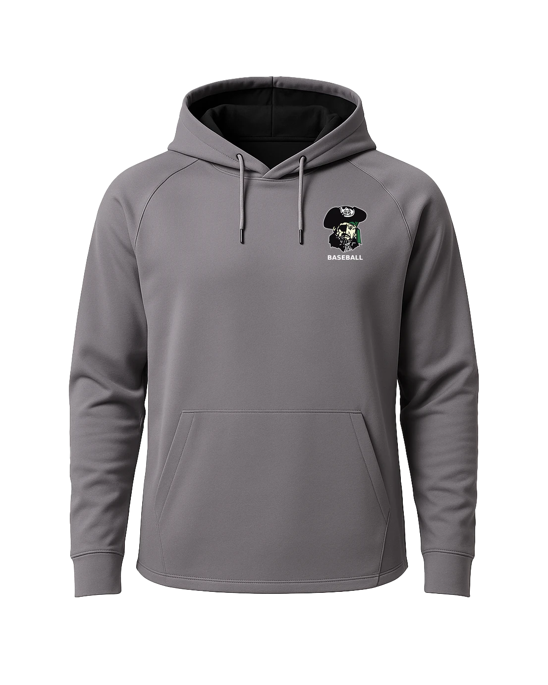 Waterville-Elysian-Morristown Baseball - Gray Hoodie - Left Chest