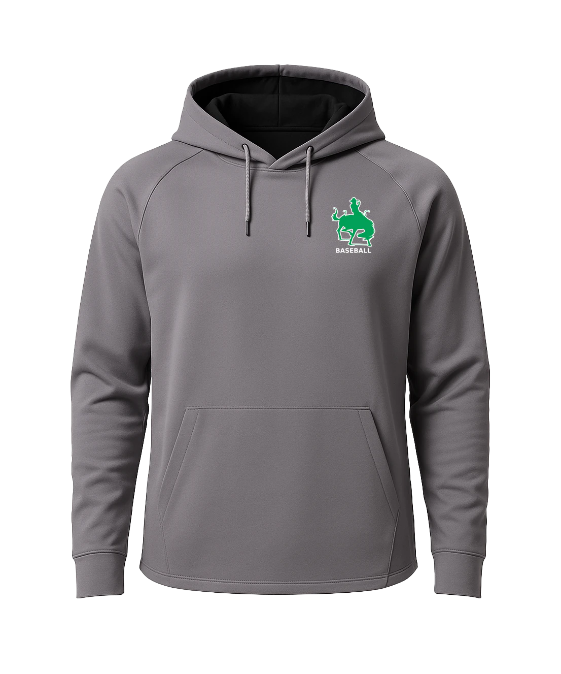 Breckenridge Baseball - Gray Hoodie - Left Chest