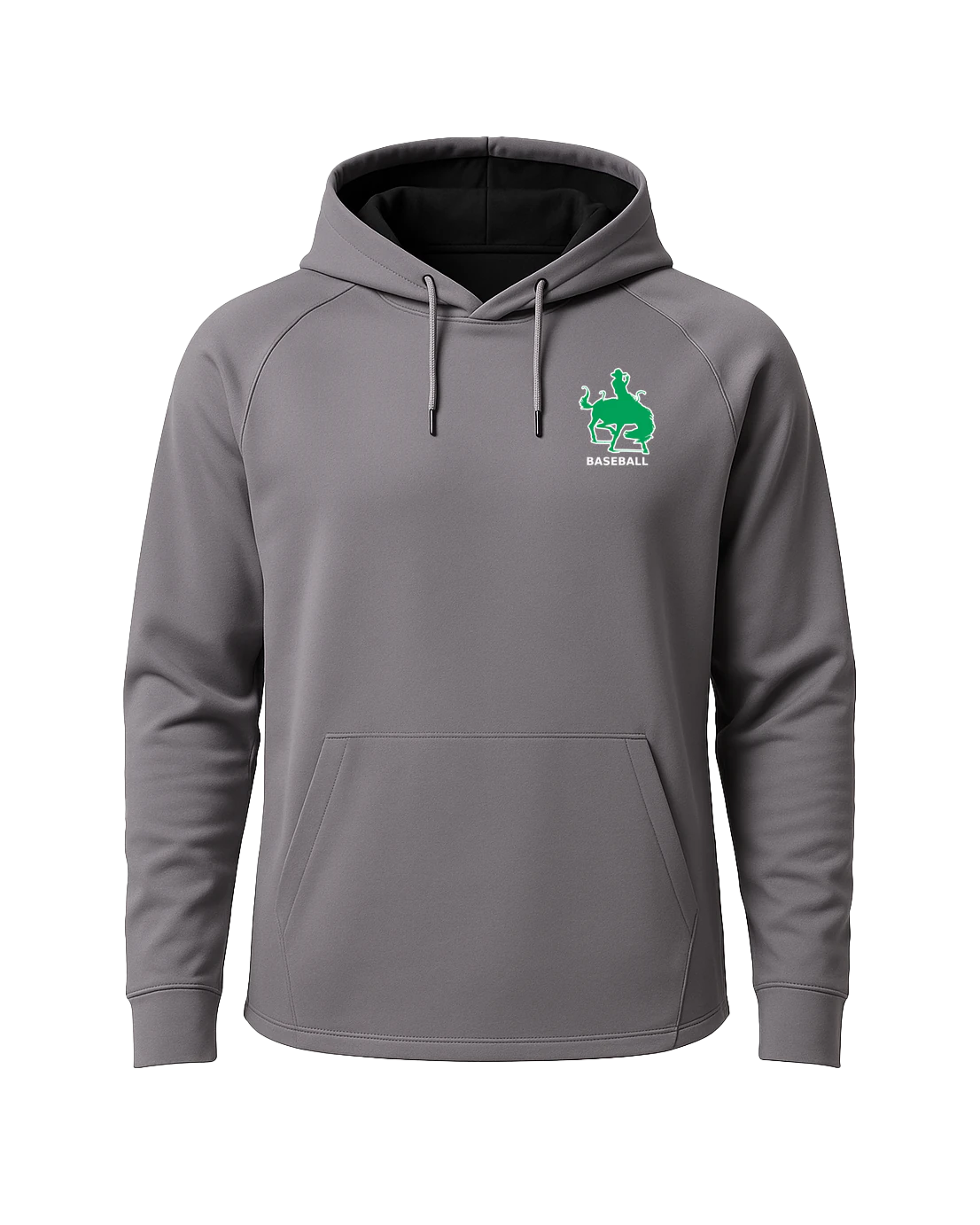 Breckenridge Baseball - Gray Hoodie - Left Chest