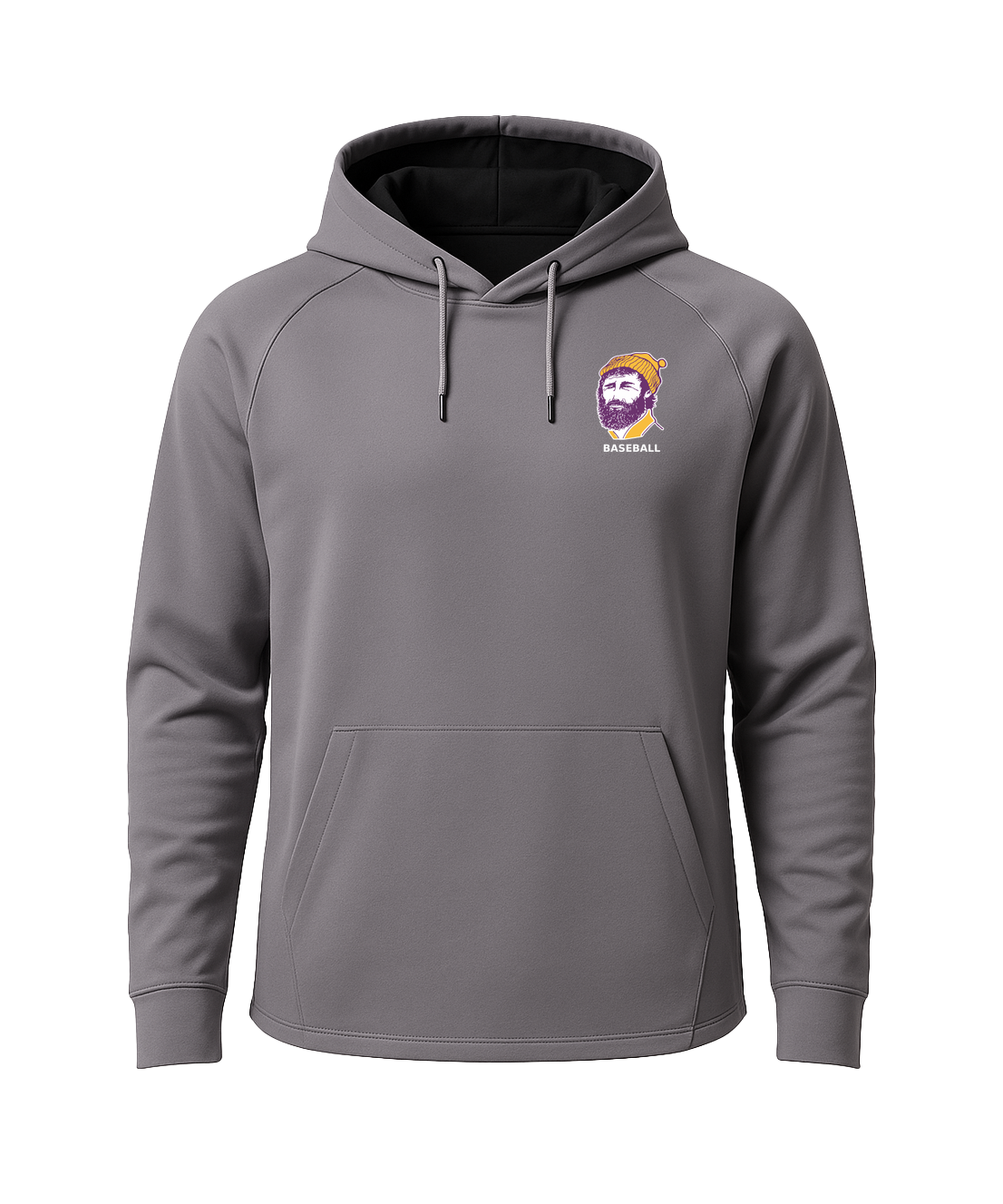 Cloquet Baseball - Gray Hoodie - Left Chest