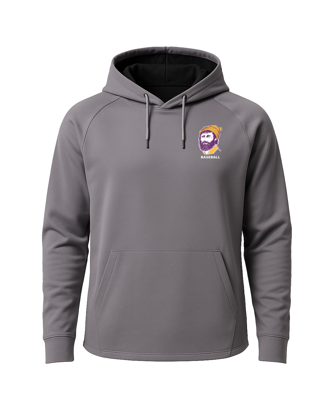 Cloquet Baseball - Gray Hoodie - Left Chest