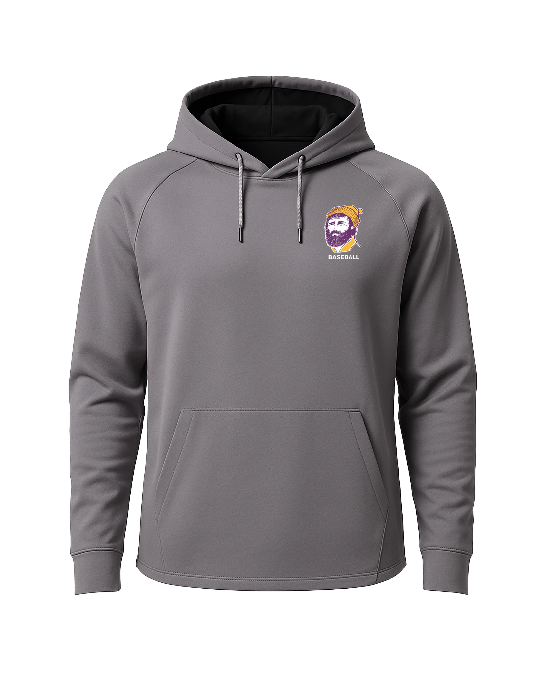 Cloquet Baseball - Gray Hoodie - Left Chest