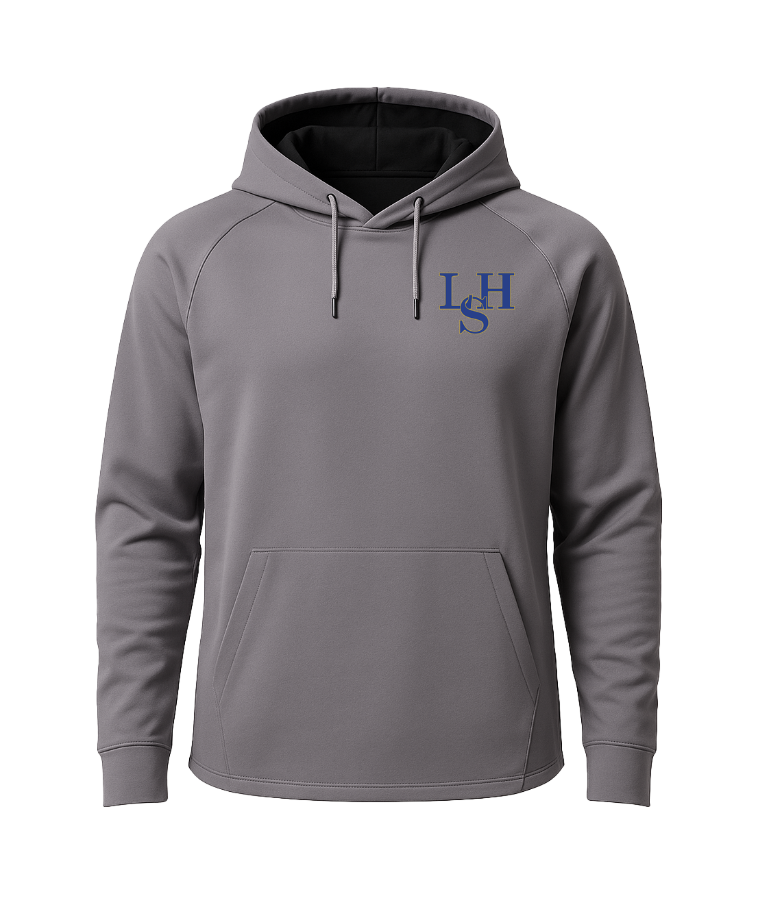 LeSueur Henderson Baseball & Softball - Gray Hoodie - Left Chest