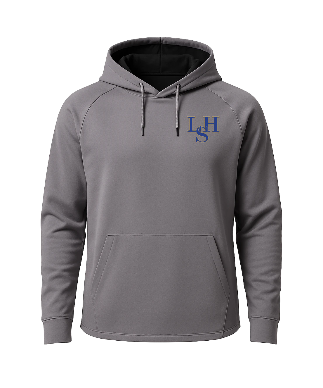 LeSueur Henderson Baseball & Softball - Gray Hoodie - Left Chest