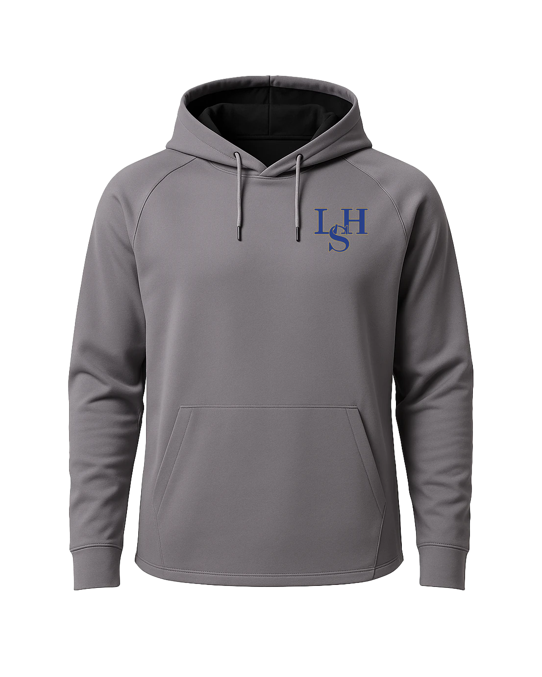 LeSueur Henderson Baseball & Softball - Gray Hoodie - Left Chest