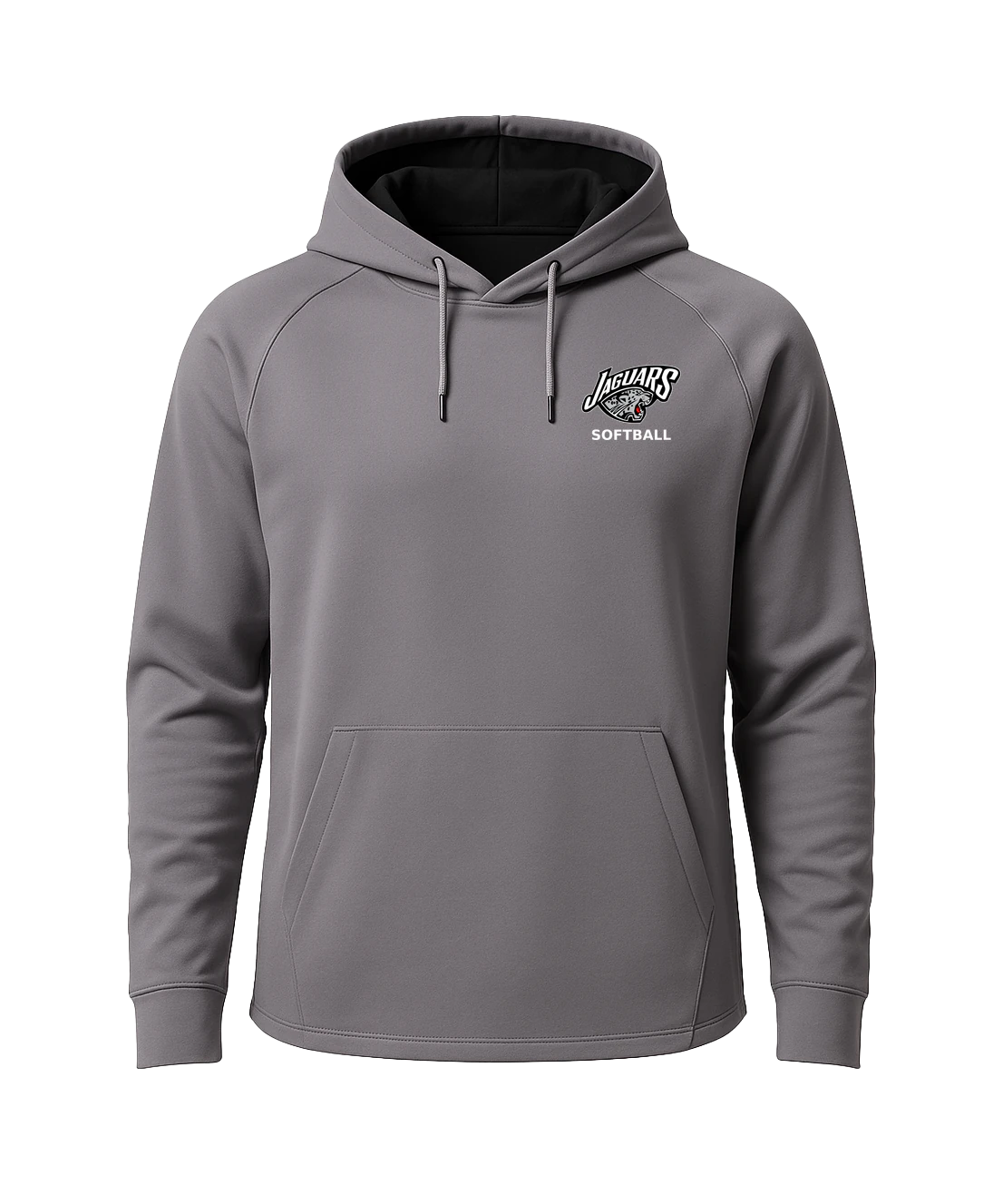 Hinckley Finlayson Softball - Gray Hoodie - Left Chest