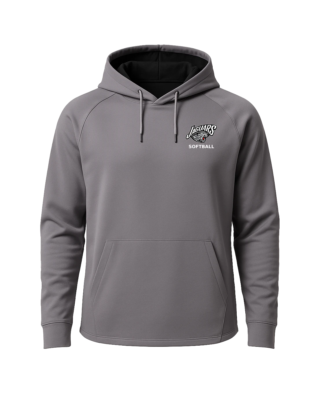 Hinckley Finlayson Softball - Gray Hoodie - Left Chest