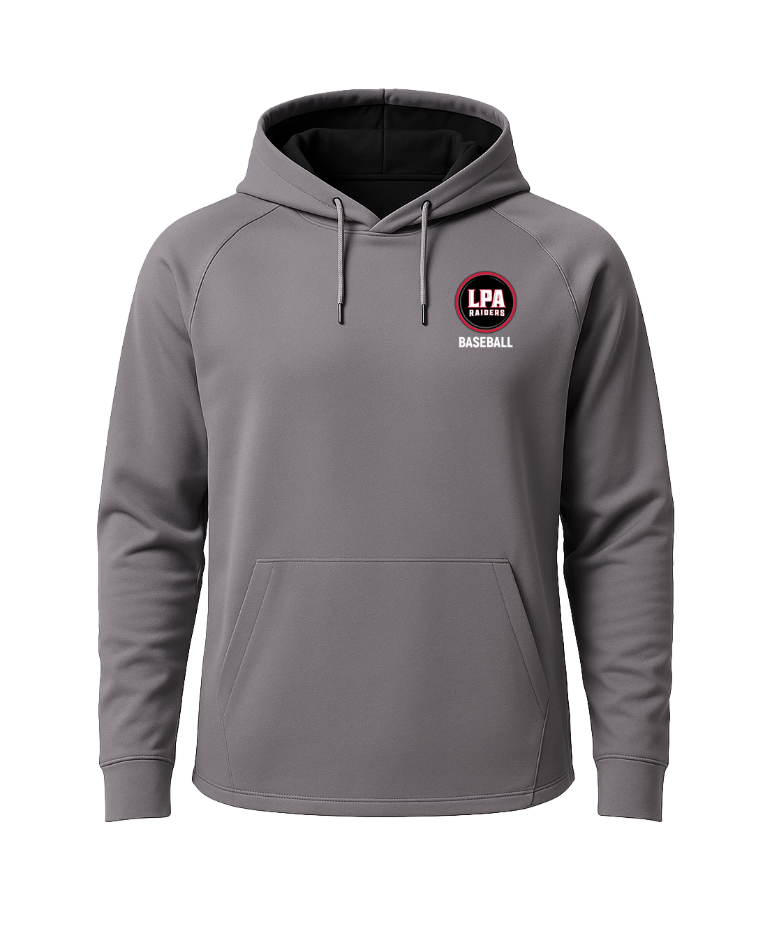 LPA BASEBALL - Gray Hoodie - Left Chest