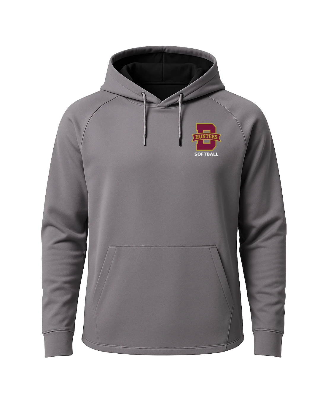 Denfeld Softball - Gray Hoodie - Left Chest