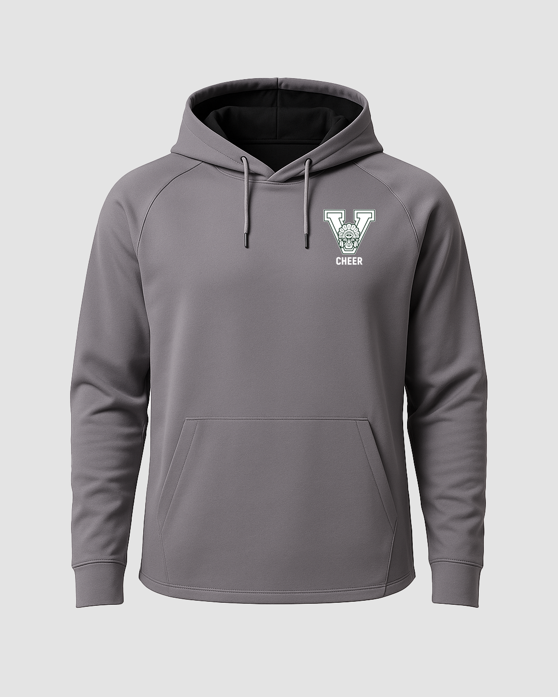 Xavier Football - Gray Hoodie - Left Chest