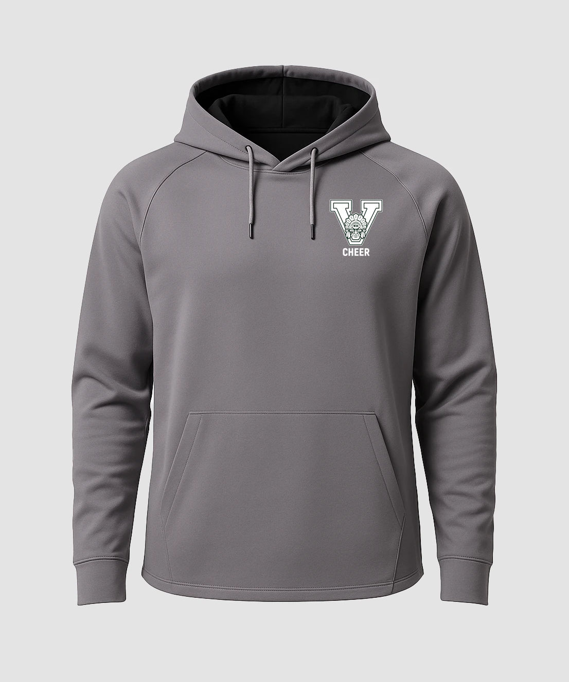 Xavier Football - Gray Hoodie - Left Chest