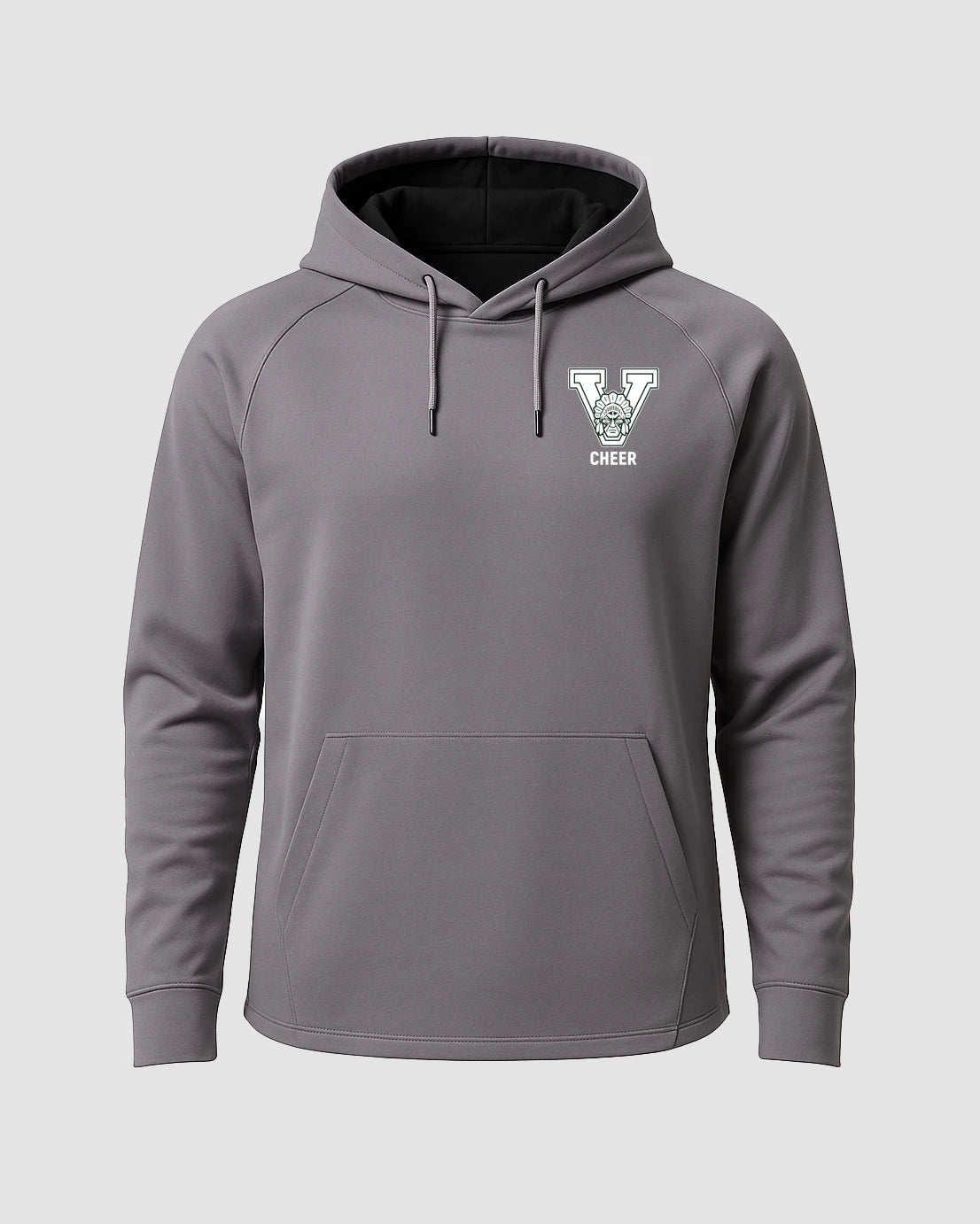 Xavier Football - Gray Hoodie - Left Chest