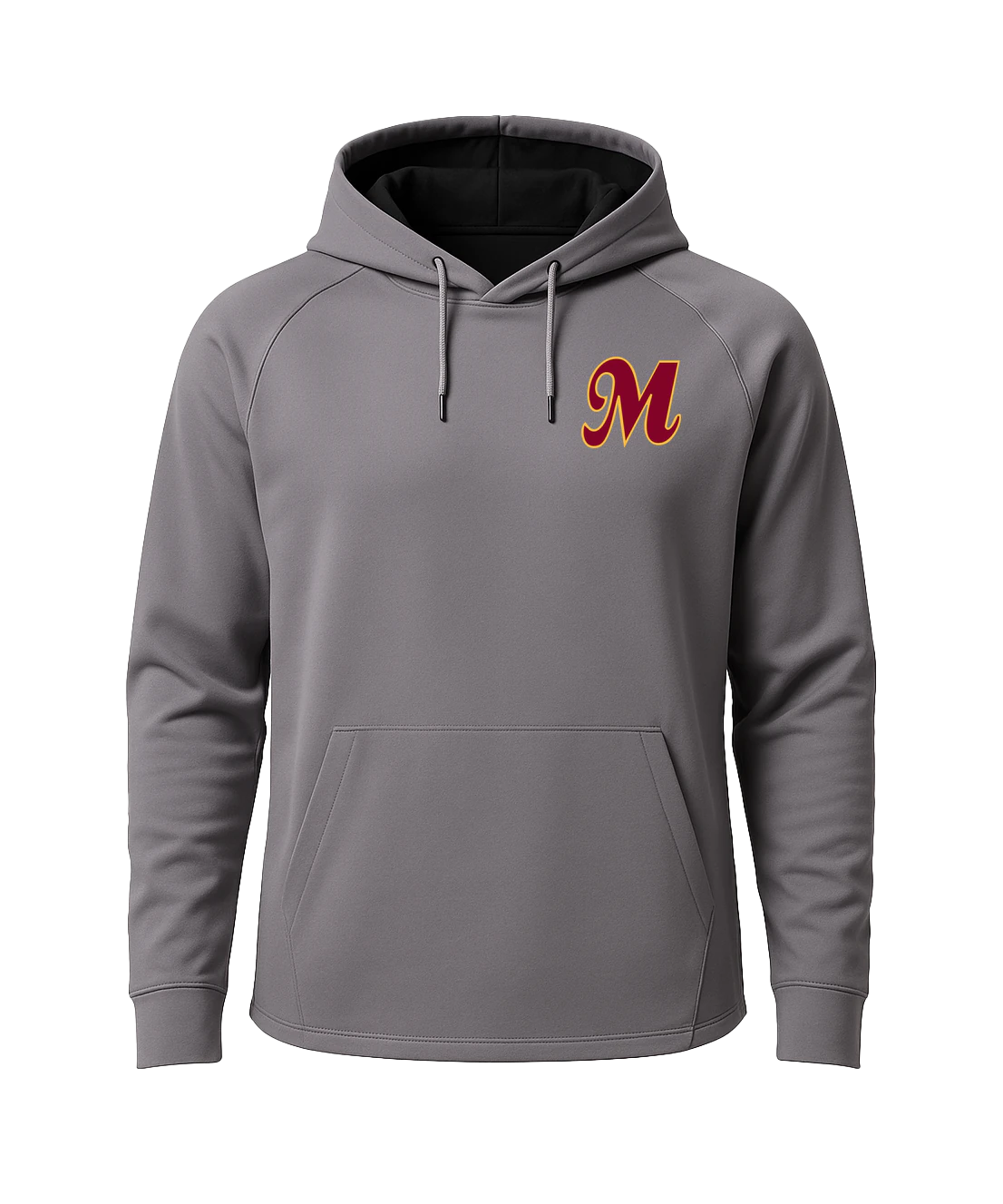 Mankato Area Youth Baseball Association - Gray Hoodie - Left Chest
